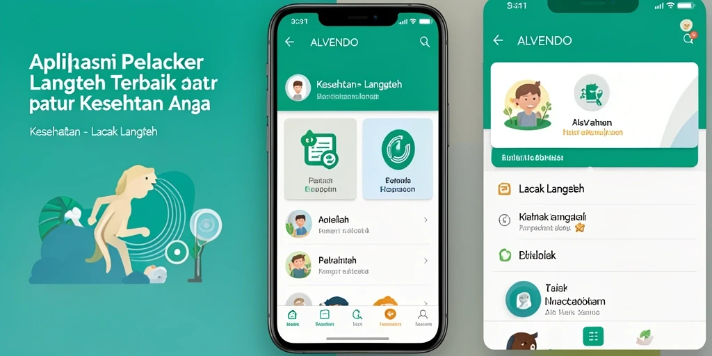 Tampilan antarmuka aplikasi ALVENDO yang user-friendly dan informatif.