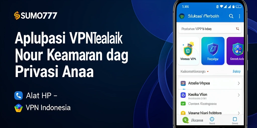 Antarmuka aplikasi SUMO777 yang intuitif untuk pengguna VPN.
